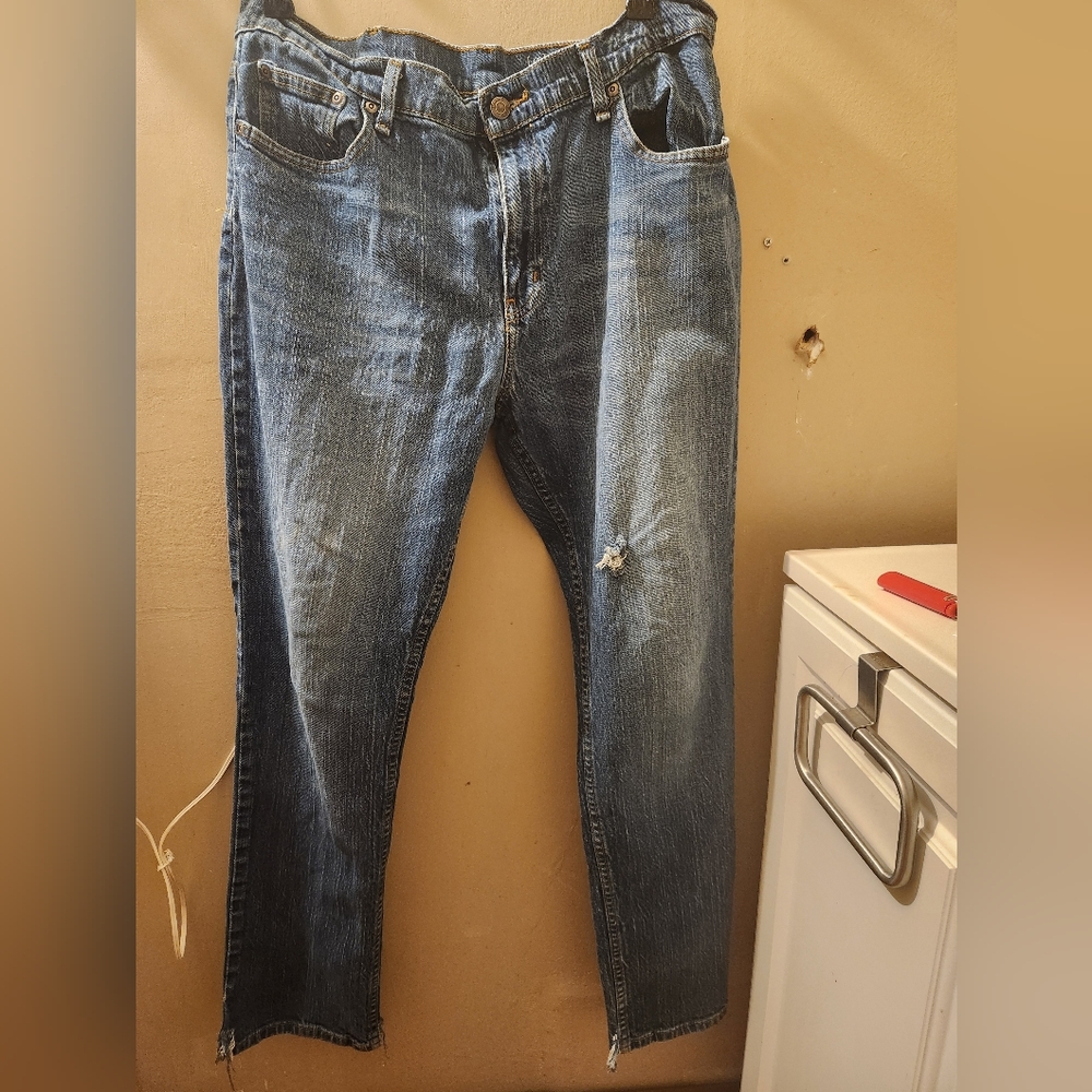 George Men's Blue Slim Straight Jeans
